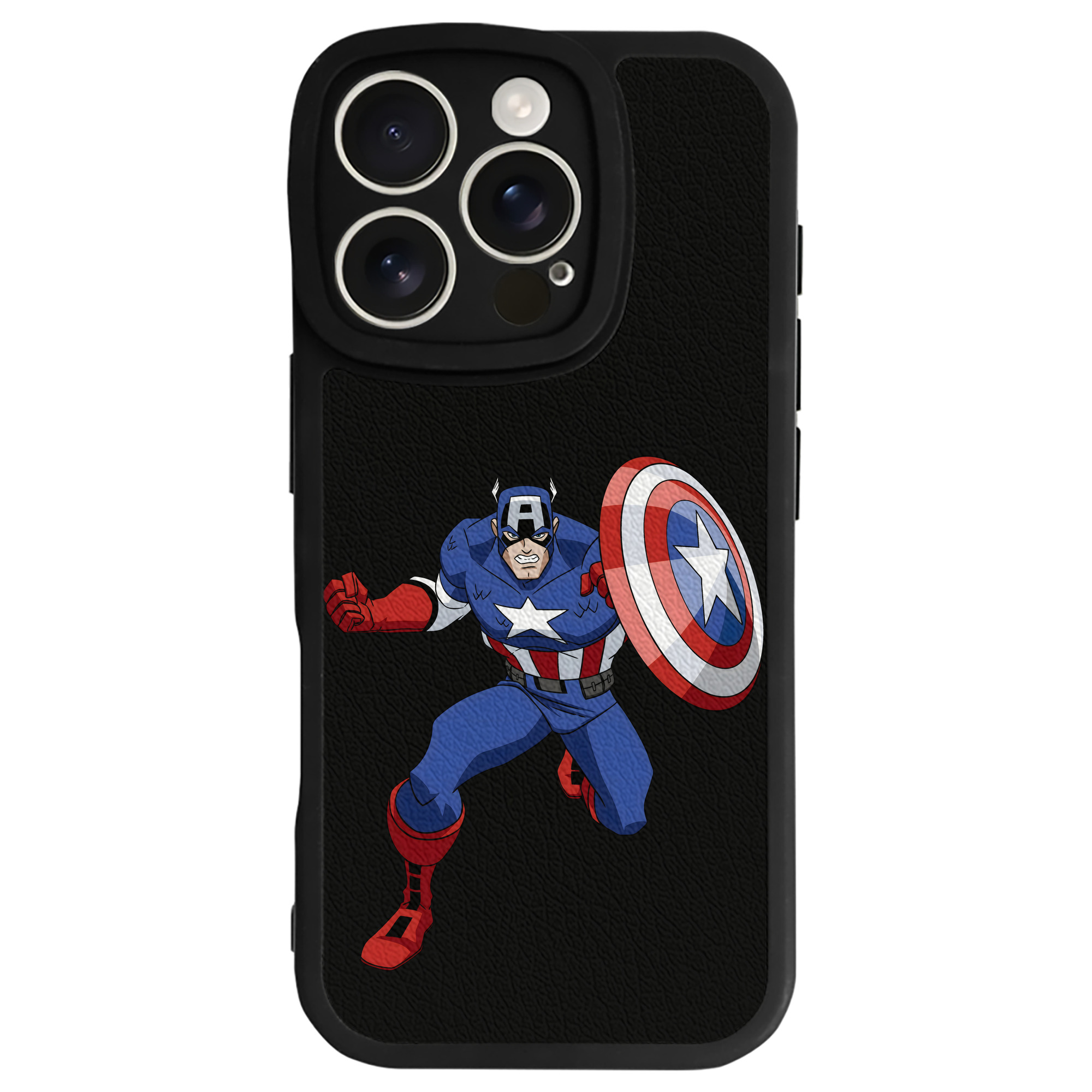 （画像用） アベンジャーズ The Avengers 【iPhone 16シリーズ対応】シリコンスマホケース（レザー調） 材質：シリコン